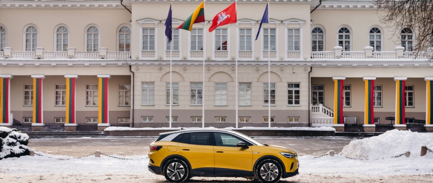 Elektrinis Volkswagen visureigis ID.4 jau Lietuvoje
